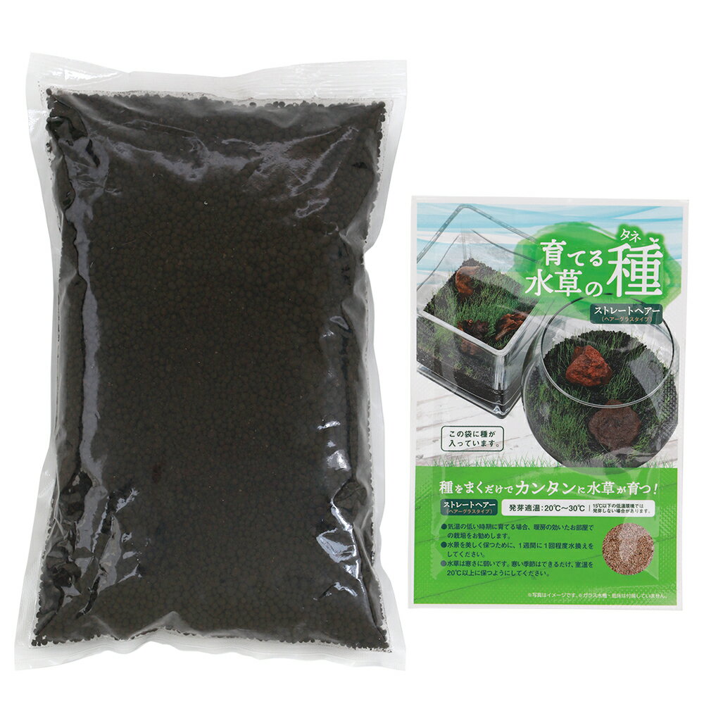 ニッソー　育てる水草の種　ストレートヘアーソイルセット【HLS_DU】　関東当日便 2