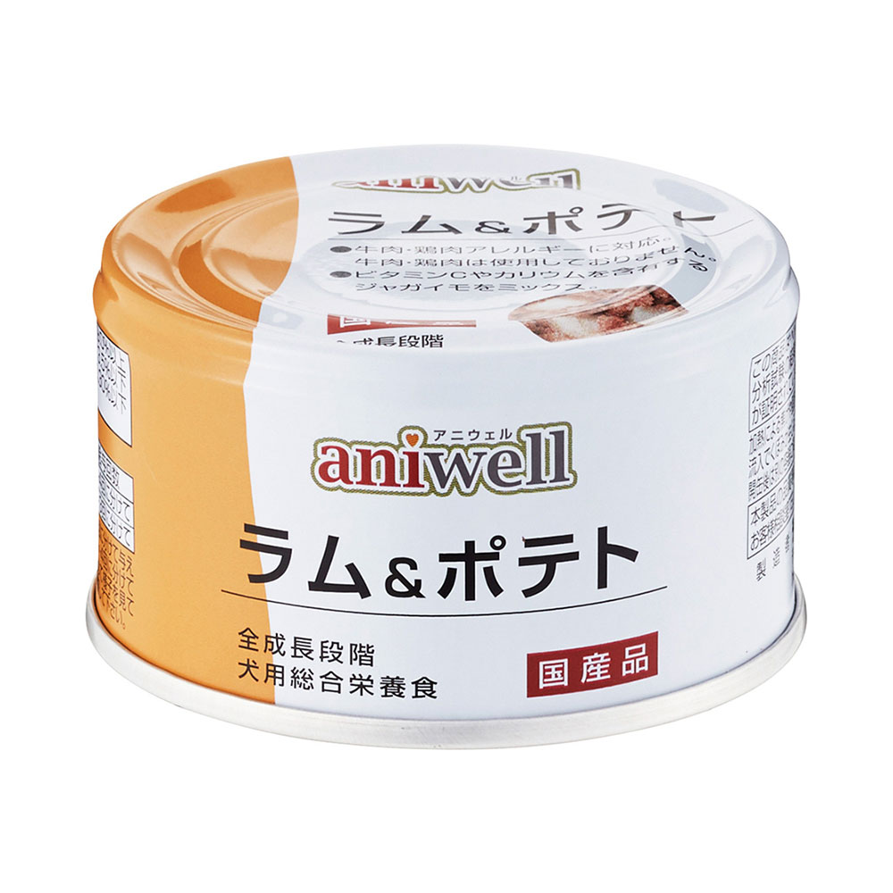 デビフ　アニウェル　ラム＆ポテト　85g　缶詰　犬　ウェットフード　ドッグフード【HLS_DU】　関東当日便 1