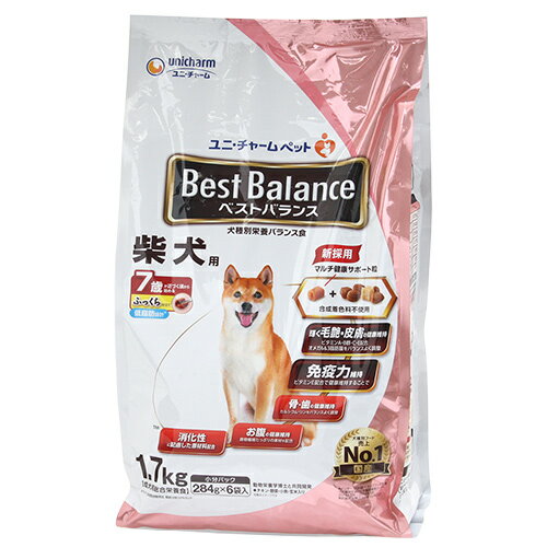 ベストバランス ふっくら仕立て 柴犬用 7歳が近づく頃から始める低脂肪 1．7kg（284g×6袋）【HLS_DU】 関東当日便