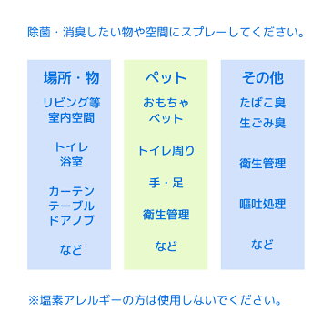 そのまま使える次亜塩素酸 人とペットにやさしい除菌消臭水 詰め替え用キャップ付 800mL 弱酸性 関東当日便