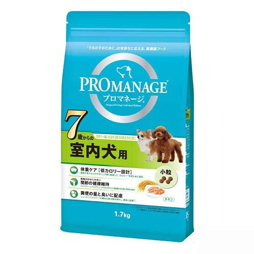 ドッグフード プロマネージ 7歳からの室内犬用 1．7kg 4袋 関東当日便