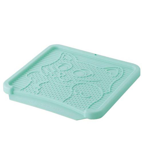 猫砂　リッチェル　コロル　猫の砂取りマット　ライトブルー　関東当日便のサムネイル