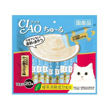 いなば　CIAO(チャオ）　ちゅ〜るとりささみ　かつお節ミックス味　14g×20本　関東当日便