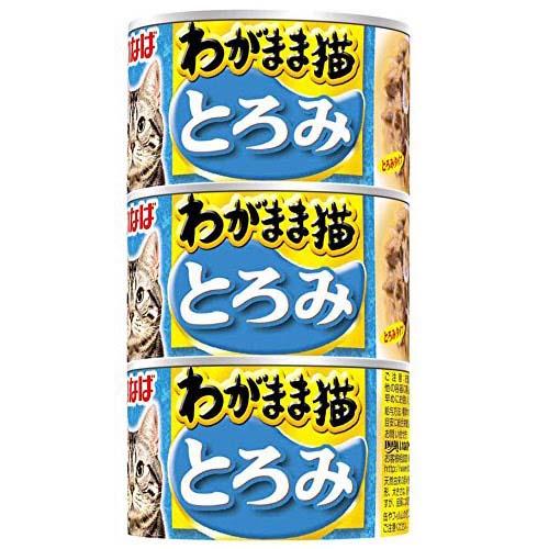 箱売り　いなば　わがまま猫　とろみ　まぐろ　しらす入り　160g×3缶　1箱18個入　関東当日便