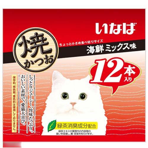 いなば　焼かつお　海鮮ミックス味　12本　12袋入り　沖縄別途送料　関東当日便