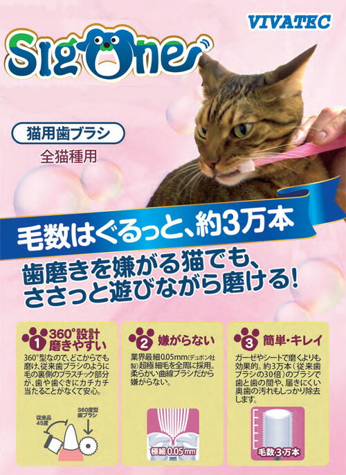 ビバテック　シグワン　猫用歯ブラシ　猫　デンタルケア　関東当日便