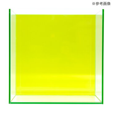 30cmキューブ水槽用 丈夫なアクリル製バックスクリーン 30×30cm 蛍光イエロー 関東当日便