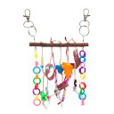 小鳥のじゃらじゃらすだれ ハンドメイド 色おまかせ バードトイ おもちゃ 関東当日便