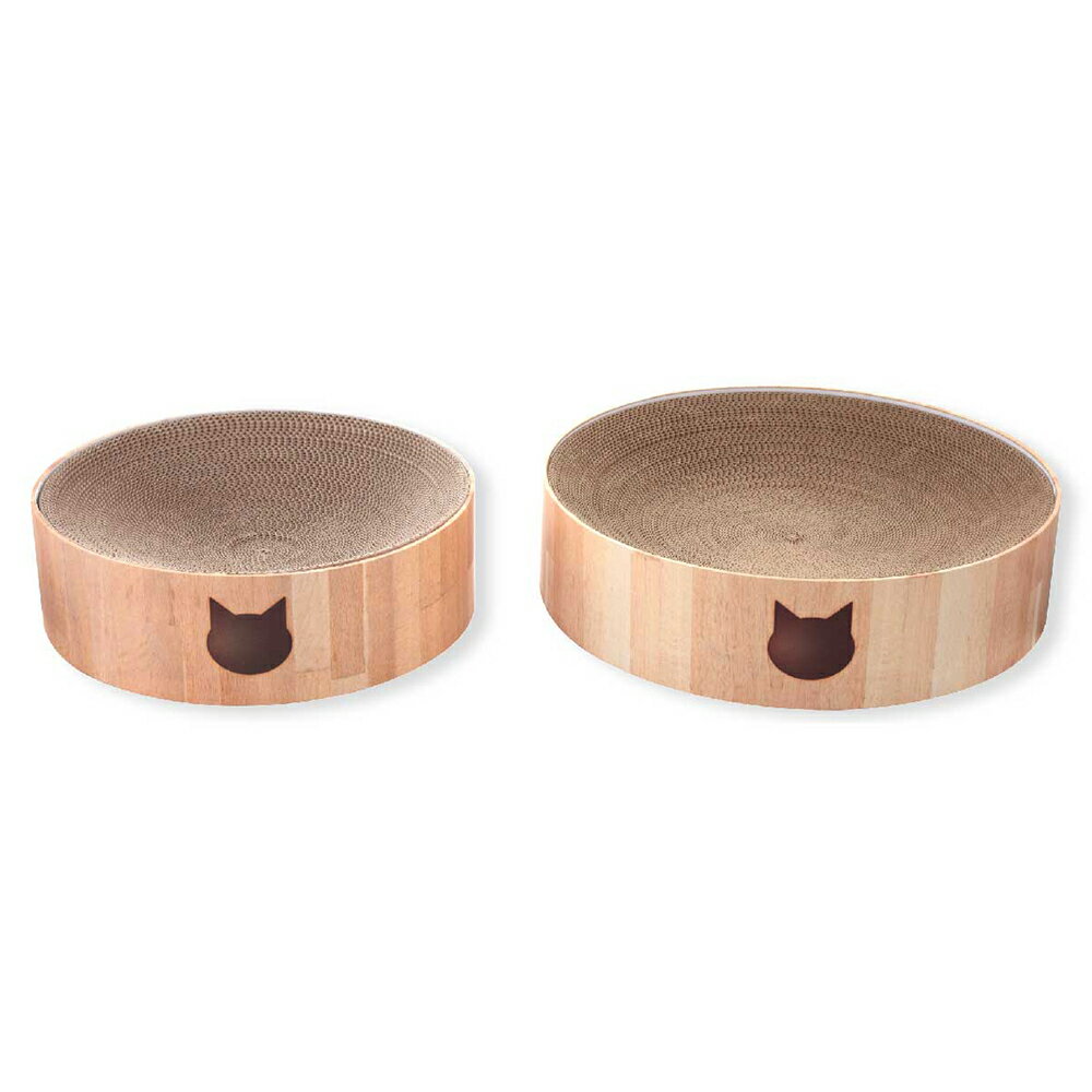 猫用　爪とぎ　猫壱　バリバリボウル　XL　ライトブラウン　関東当日便