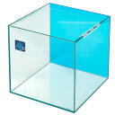 クリスタルキューブ300（30×30×30cm）バックスクリーン（スカイブルー）貼付済み 30cm水槽 小型水槽 ガラス水槽 お一人様2点限り【HLS_DU】 関東当日便