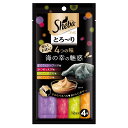 シーバ　とろ～り　メルティ　4つの味　海の幸の魅惑　12g×4P　キャットフード　関東当日便