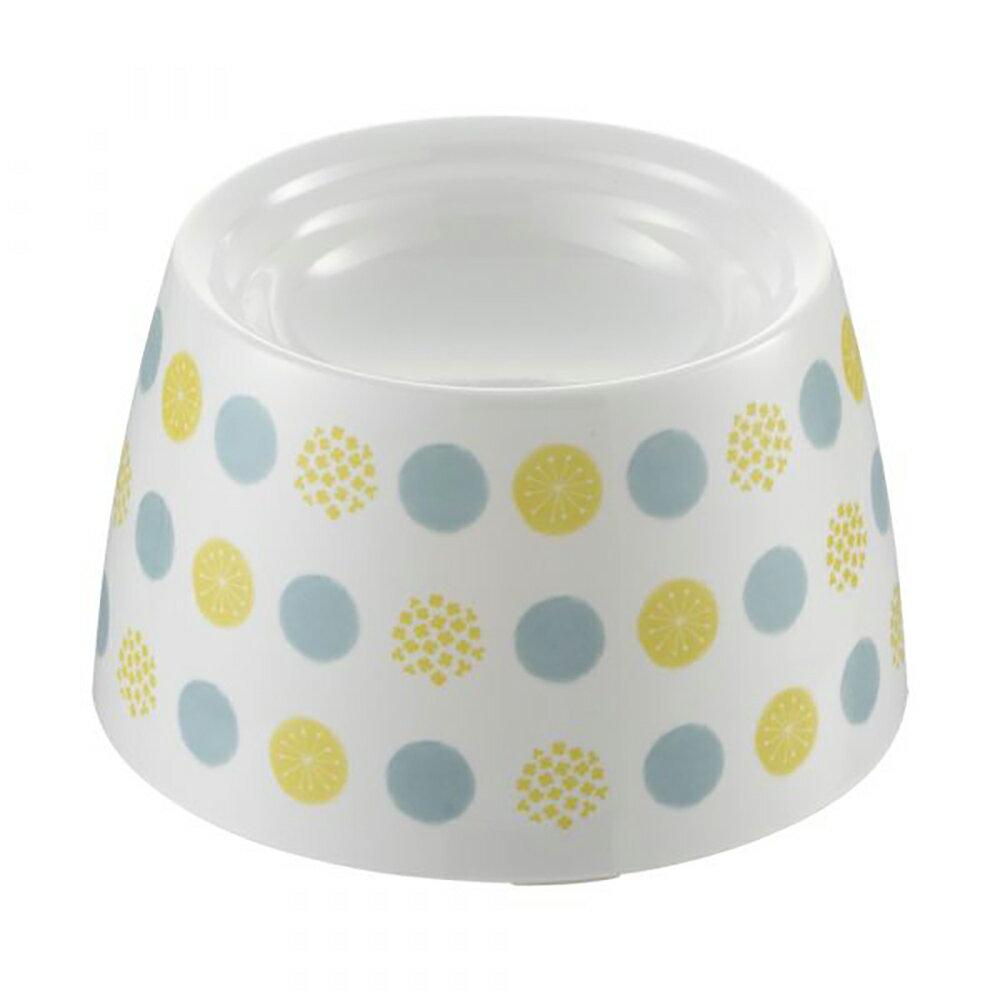 アウトレット品 リッチェル ネコちゃんの高さがある食器 S 水玉 訳あり 関東当日便