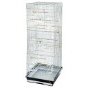 鳥かご HOEI 465トリプル ブラック (46.5×46.5×131.5cm) ヨウム 大型インコ オウム 銀メッキ 関東当日便