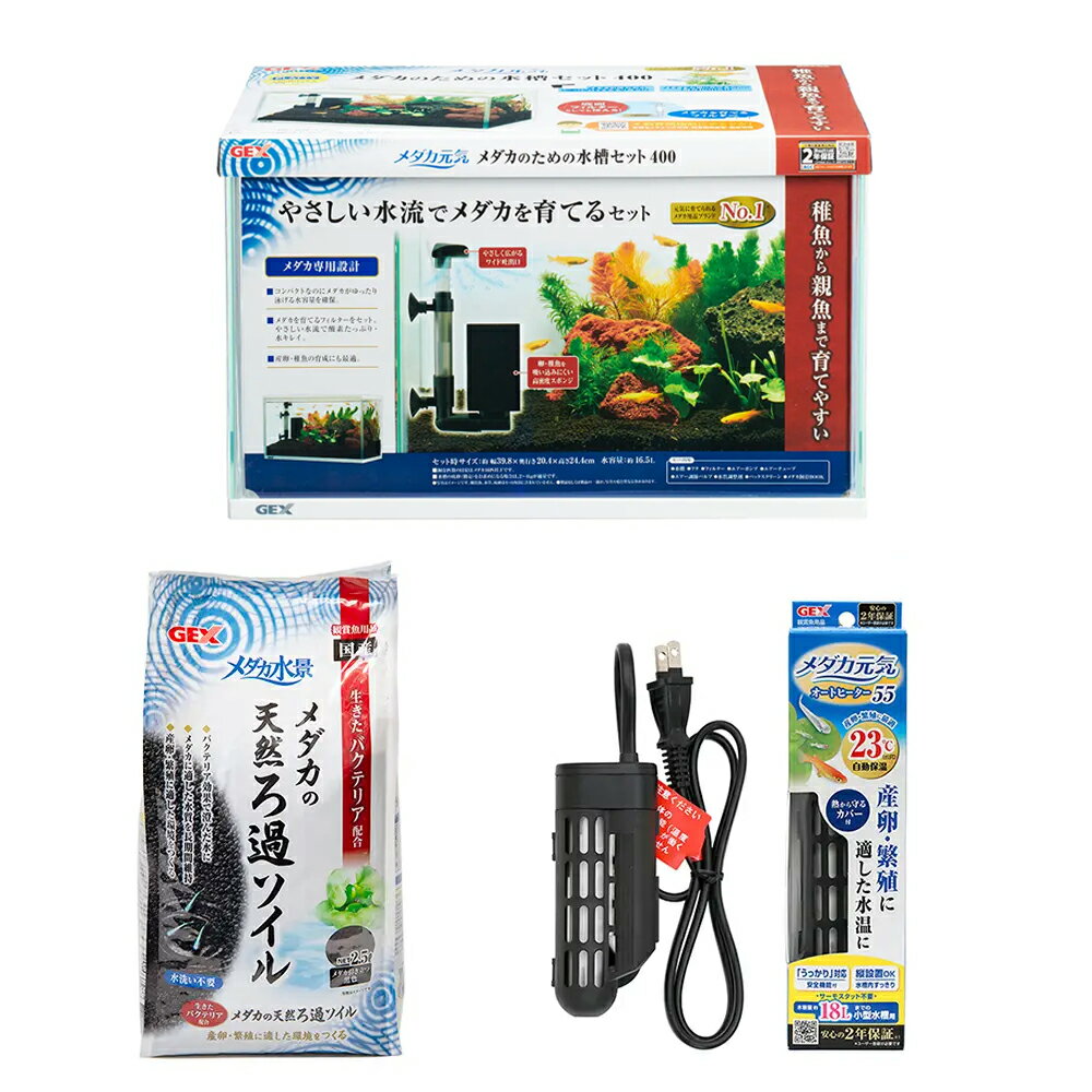 GEX メダカ元気 かんたん飼育セット L メダカ&浮草セット | RIUM