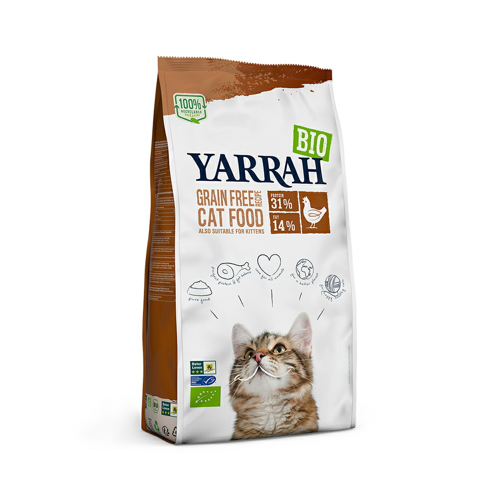 キャットフード　YARRAH　ヤラー　オーガニックキャットフード　グレインフリー　2．4kg　正規品【HLS_DU】　関東当日便