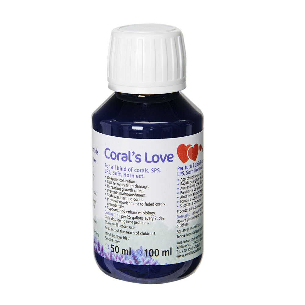 Korallen zucht Coral’s Love 100ml サンゴ 添加剤 損傷回復 成長向上