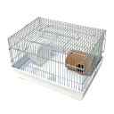 ハムスターゲージ HOEI 40ハムスター ホワイト (39.6×29.7×24cm) ハムスター ラット マウス ケージ ジャービル 銀メッキ 関東当日便