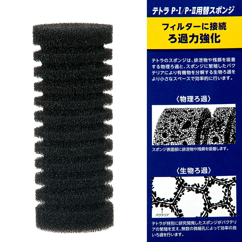 テトラ　P−I／P−IIフィルター　替スポンジ　スポンジフィルター　稚魚にやさしい　...