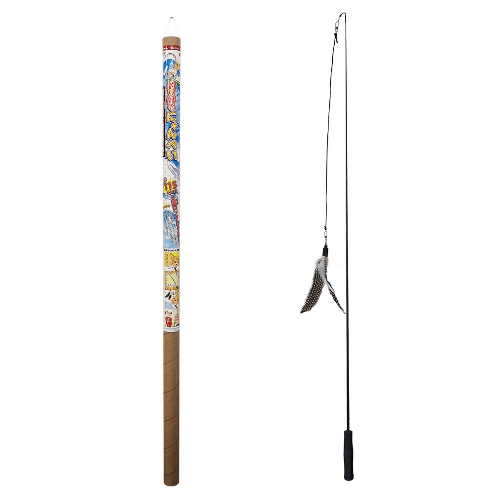 猫じゃらし ペティオ 猫用おもちゃ 釣り好きにゃんぺい 伝説の猫遊ロッド+トビウオフェザーセット 関東当日便