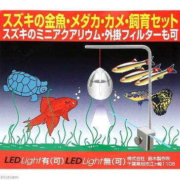 スズキの金魚・メダカ・カメ・飼育セット（幅17×奥行き17×高さ18cm）　関東当日便