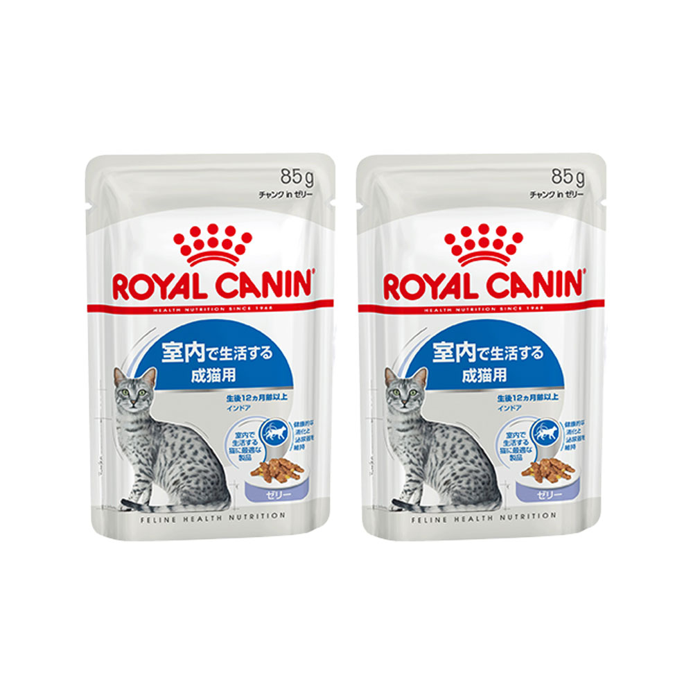 ロイヤルカナン　FHN−WET　室内で生活する成猫用　インドア　ゼリー　85g×2袋　室内猫　ウェット　お一人様2点限り　関東当日便