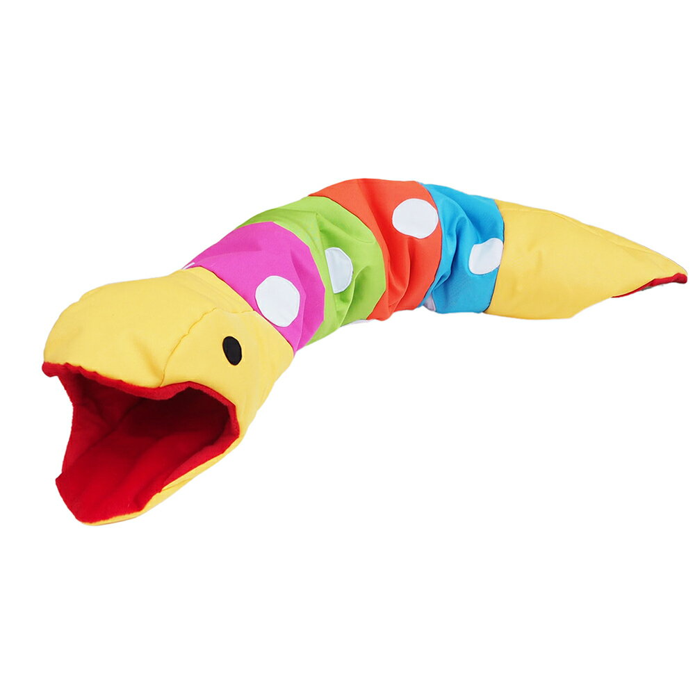 レインボー カラフルスネーク トンネル おもちゃ フェレット 関東当日便