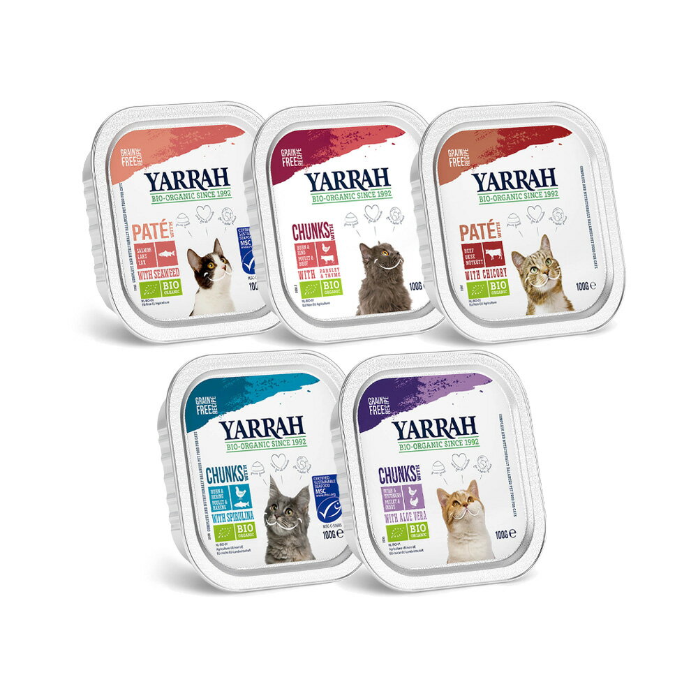 YARRAH ヤラー 猫用 アルミウェット全種類お試しセット 正規品 キャットフード【HLS_DU】 関東当日便