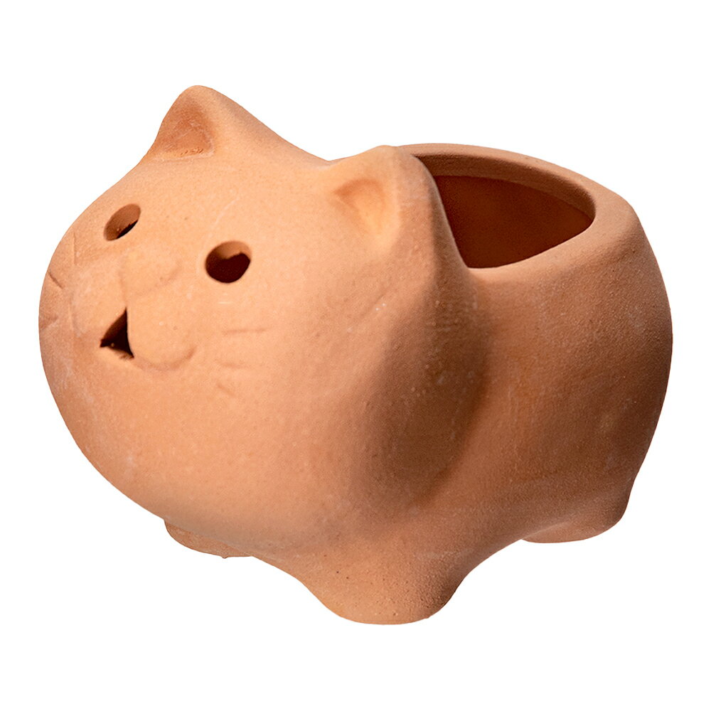 多肉植物　アニマルテラコッタ　ネコ　1号　穴あり　関東当日便のサムネイル