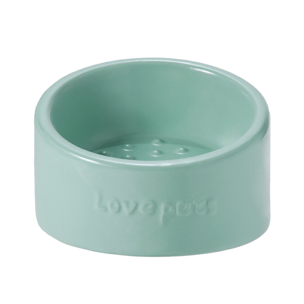 fuu 陶器のフードボール lovepet ブルー