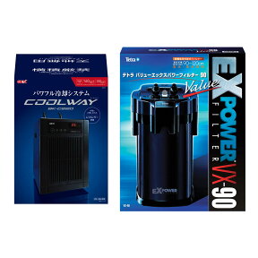 90m水槽用　クーラー＆フィルターセット　GEX　クールウェイ　BK－C220　＋　テトラ　VXパワーフィルター　VX－90【HLS_DU】　関東当日便