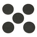 ZOOX ハイエンド ブラックシリコン フラグプラグ フラット型 直径60mm 5個入り 関東当日便