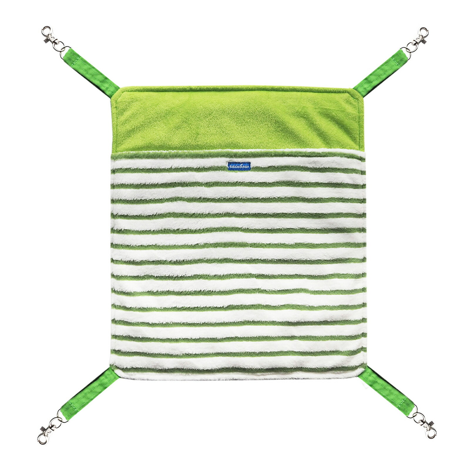 レインボー あったかボーダーハンモック グリーン 関東当日便