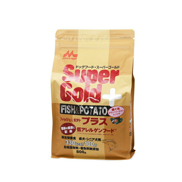ドッグフード 森乳 スーパーゴールド フィッシュ＆ポテト プラス 関節ケア用 800g 関東当日便
