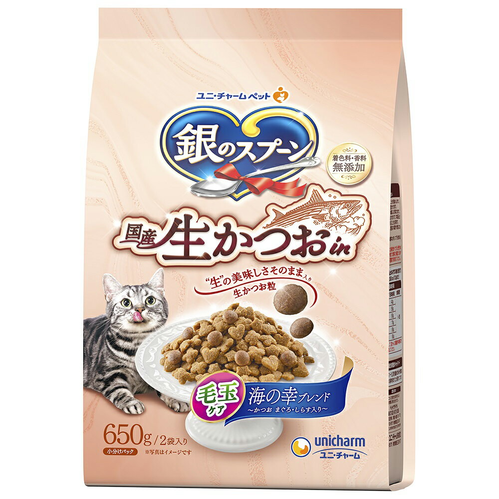 樂天商城 - キャットフード　銀のスプーン　国産生かつおin　毛玉ケア海の幸ブレンド　650g×9　関東当日便
