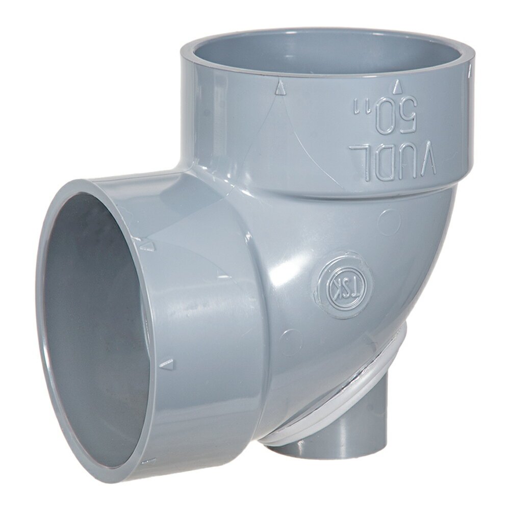 オーバーフロー用L型ピストル　50A×16A　配管材　関東当日便