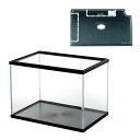 アウトレット品 ガラス水槽 L 39.6×25.3×28.2cm フタ付 枠あり チャームオリジナル 小型水槽 訳あり お一人様2点限り 関東当日便