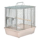 鳥かご HOEI ハートフルキャリー オートミール (23.3×29.6×30.5cm) セキセイ オカメ 中型インコ オウム 銀メッキ 関東当日便