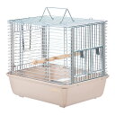 鳥かご HOEI ハートフルキャリーライト オートミール (23.3×29.6×27.0cm) セキセイ オカメ 中型インコ オウム 銀メッキ 関東当日便