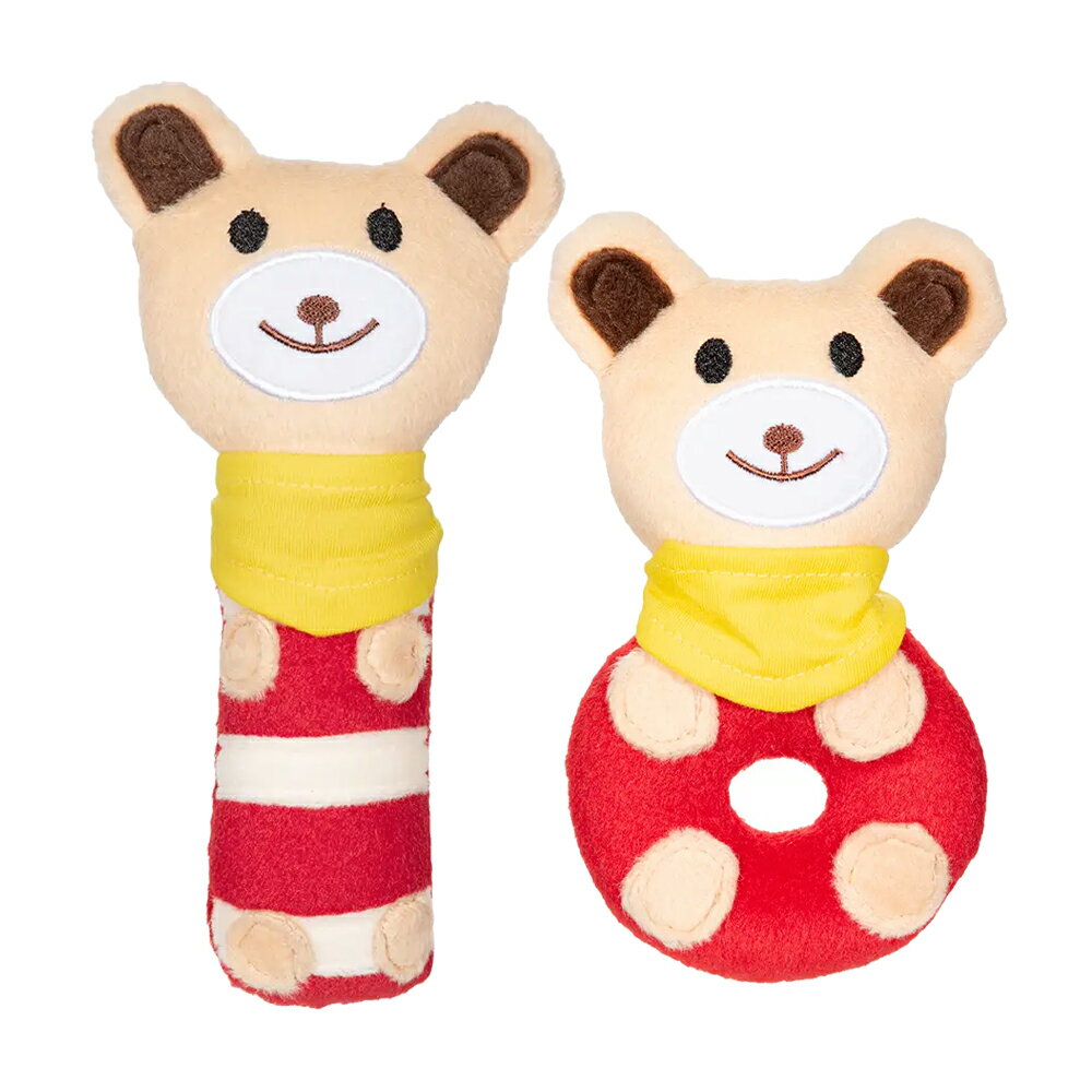 レインボー くまの輪＆くまの棒 レッド 関東当日便