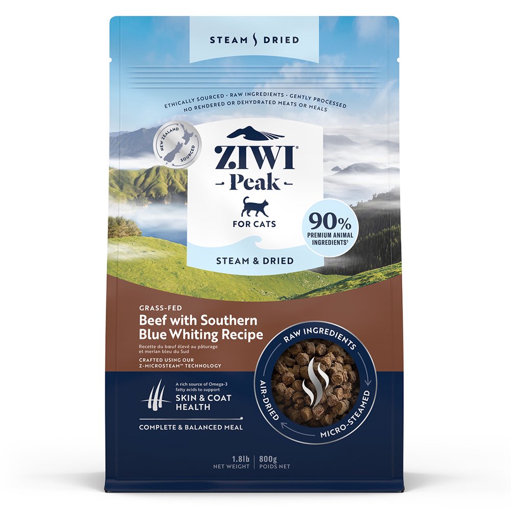 Natural - ジウィピーク　スチーム＆ドライ　キャットフード　ビーフ　800g　ziwipeak　関東当日便