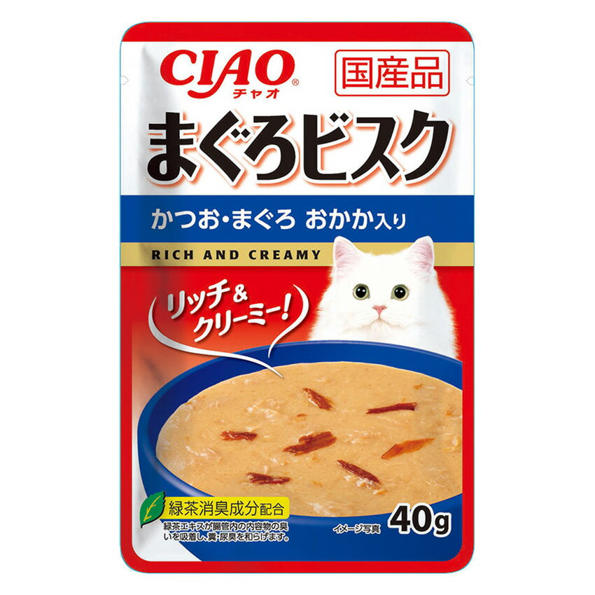 CIAO　まぐろビスク　かつお・まぐろ　おかか入り　40g　関東当日便