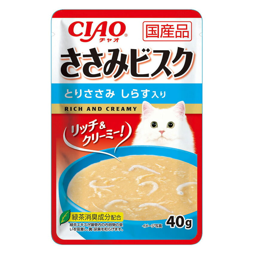 CIAO　ささみビスク　とりささみ　しらす味　40g　関東当日便