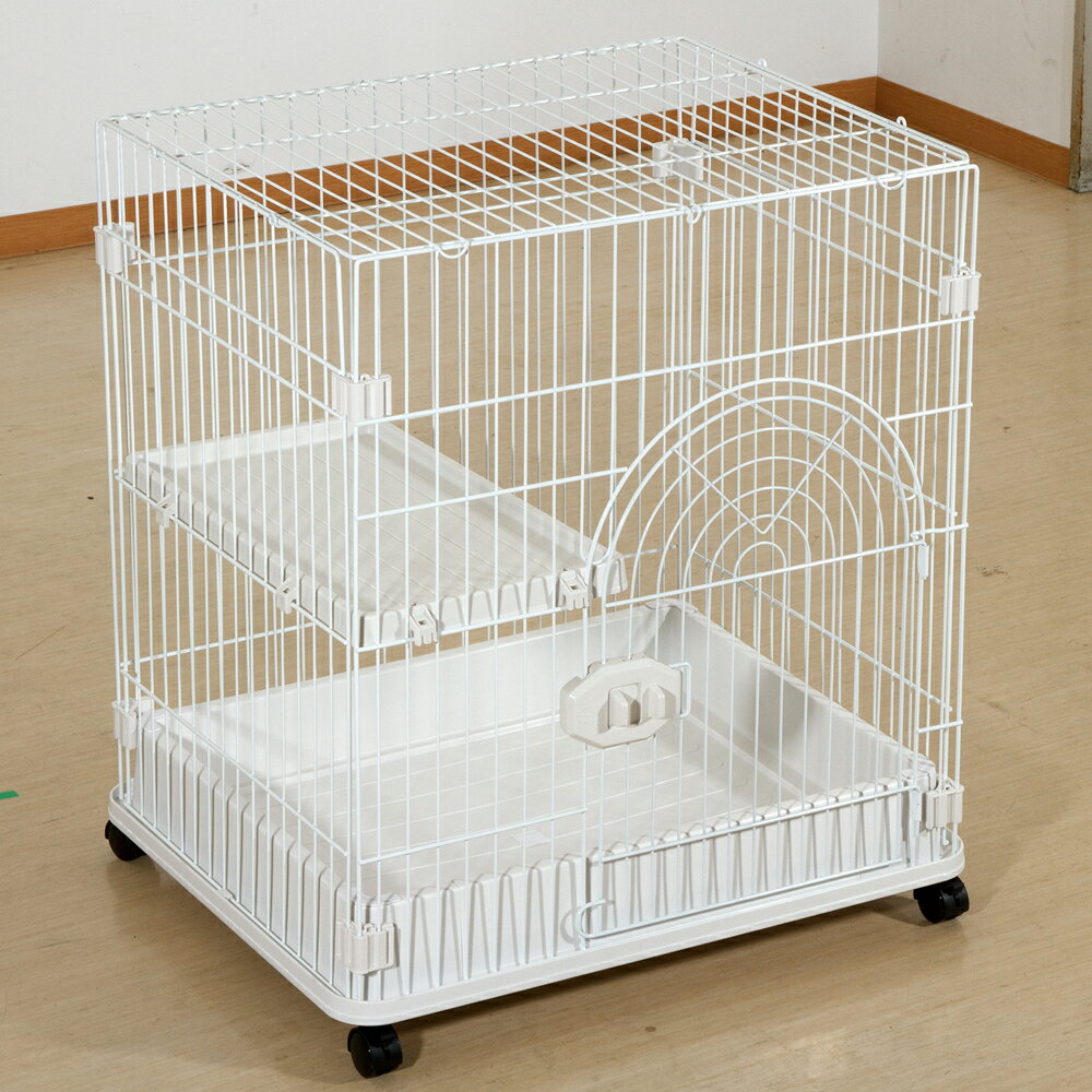 ジービー　猫用ケージ　Sクラス　C−01　ホワイト×ホワイト　幅700×奥行き530×高さ760mm　関東当日便