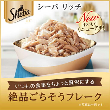 シーバ リッチ 15歳以上 ごちそうフレーク 贅沢お魚ミックス かつお・サーモン入り 35g 関東当日便