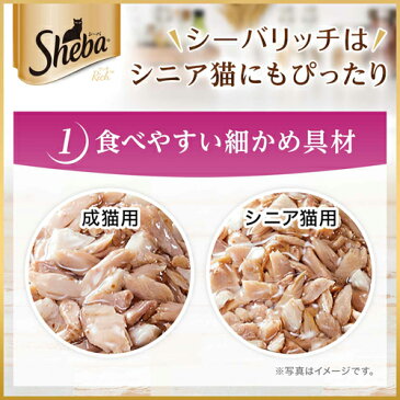 シーバ リッチ 15歳以上 ごちそうフレーク 贅沢お魚ミックス かつお・サーモン入り 35g 関東当日便