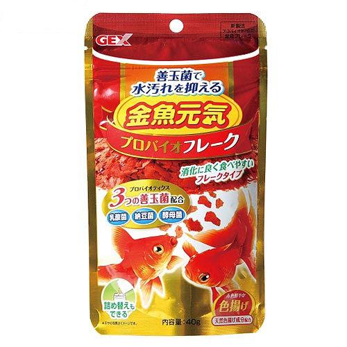 GEX 金魚元気 プロバイオフレーク 40g パック