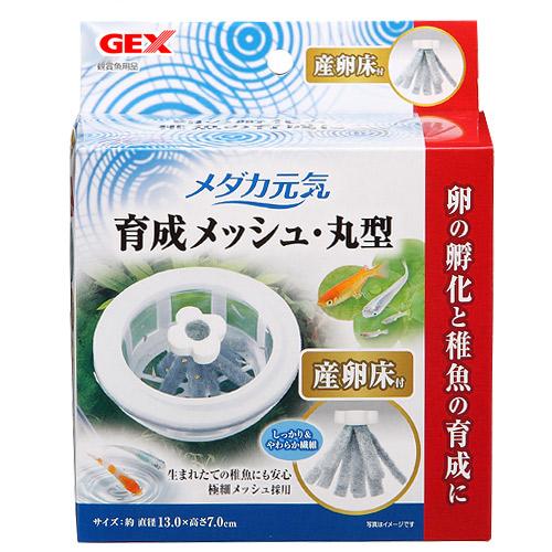 GEX　メダカ元気　育成ネット　丸型　産卵床付【HLS_DU