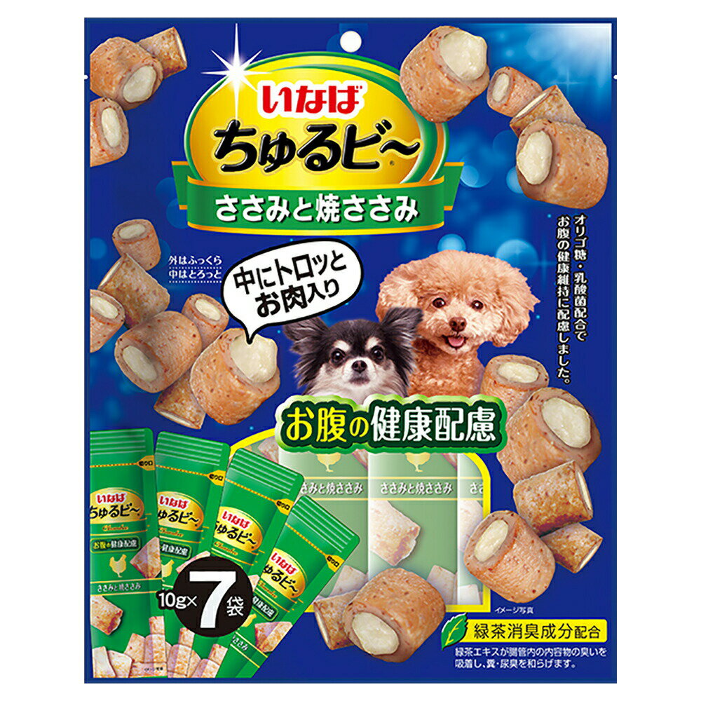 いなば ちゅるビ～ ささみと焼ささみ お腹の健康配慮 10g×7袋×16 関東当日便