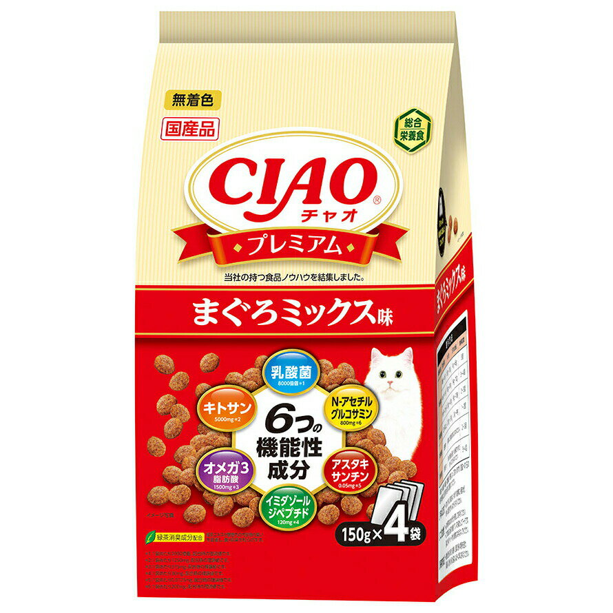 キャットフード　いなば　CIAO　プレミアム　まぐろミックス味　150g×4袋×12　関東当日便