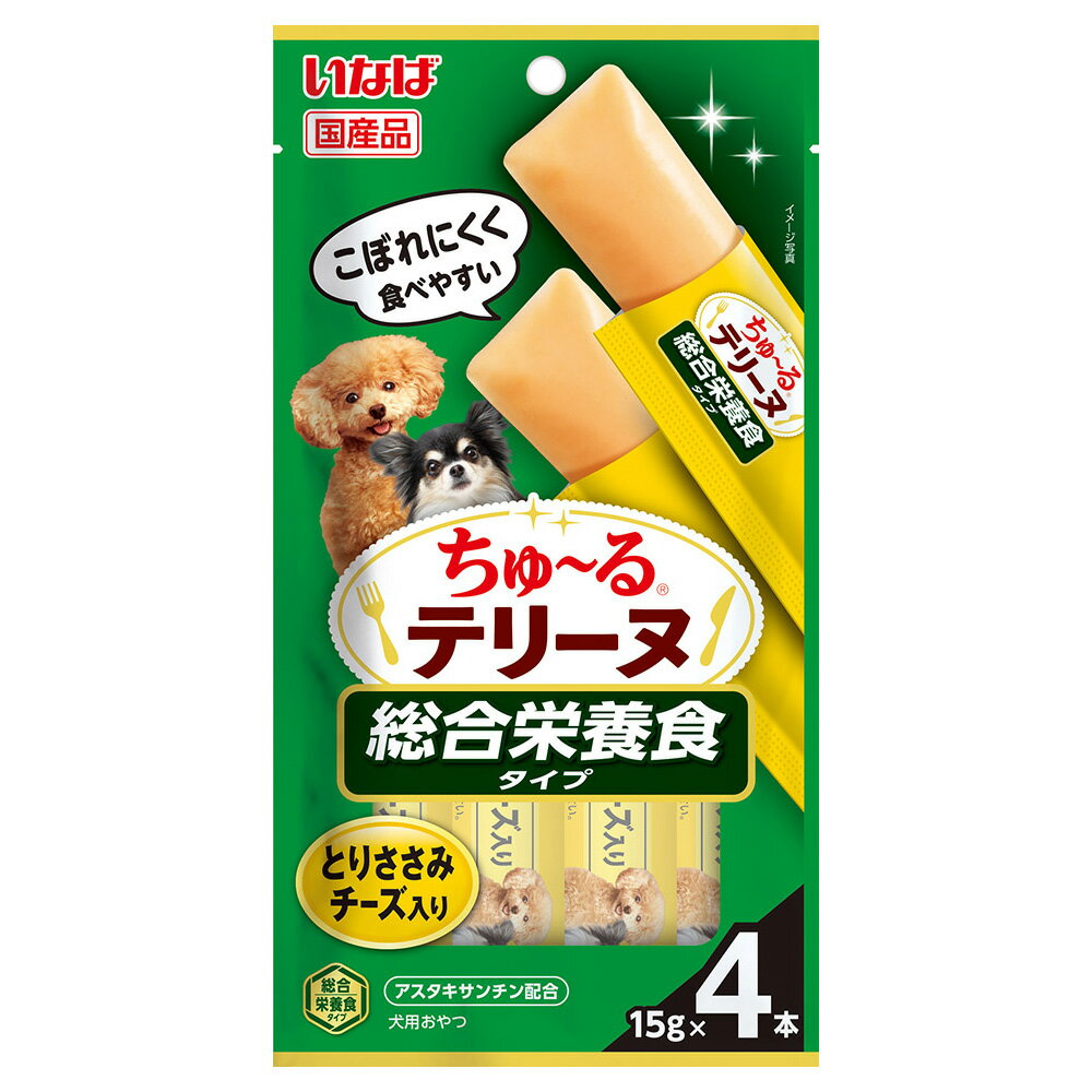 樂天商城 - いなば　ちゅ〜るテリーヌ　総合栄養食　とりささみ　チーズ入り　15g×4本　関東当日便